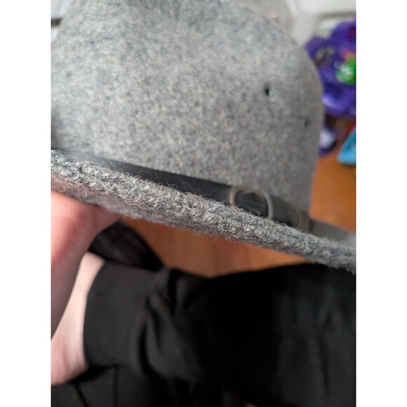 Vintage USA Union-Made Wool Felt Outback, Safari Fedora Hat Large Grandpacore - Picture 8 of 12